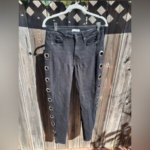 Good American grommet jeans